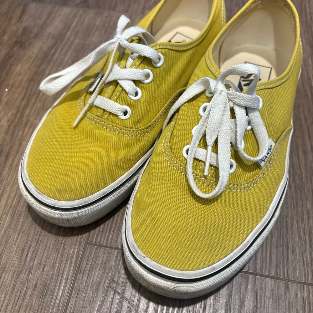 Vans Yellow Canvas Sneakers